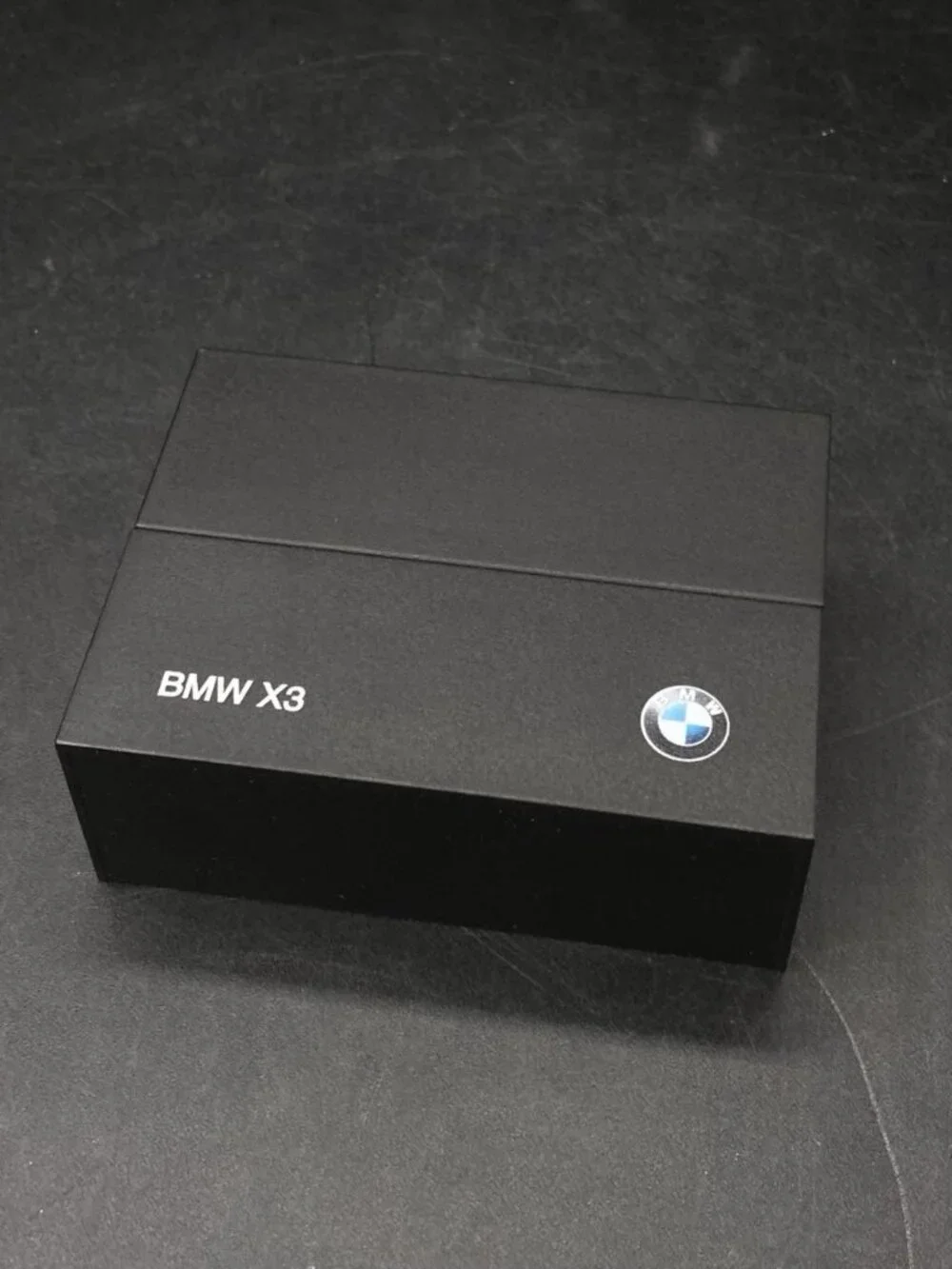 BMW X3 Blue Mini Car 1:87 Scale Miniature Black Box Folding Hidden READ